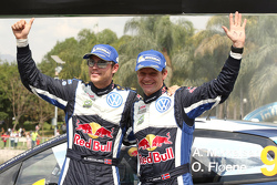 En tercer lugar Andreas Mikkelsen y Ola Fløene, Volkswagen Polo WRC, Volkswagen Motorsport