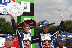 Les vainqueurs Sébastien Ogier et Julien Ingrassia, Volkswagen Polo WRC, Volkswagen Motorsport