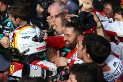 En tercer lugar, Sebastian Vettel, Ferrari