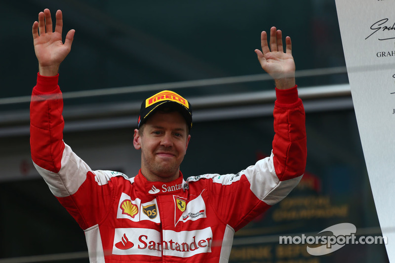 El tercer lugar, Sebastian Vettel, Ferrari