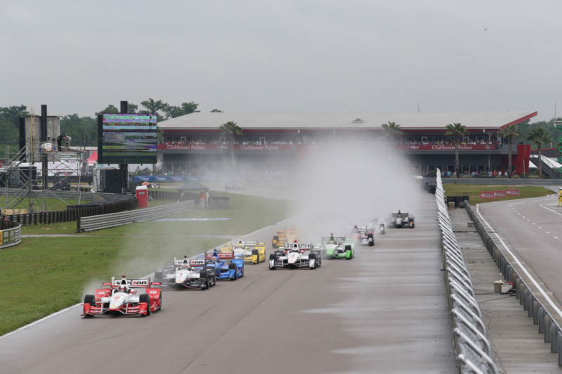 Juan Pablo Montoya, Team Penske, Chevrolet, vor dem Start