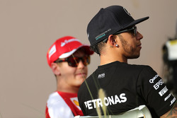 Льюис Хэмилтон, Mercedes AMG F1 Team и Себастьян Феттель, Scuderia Ferrari