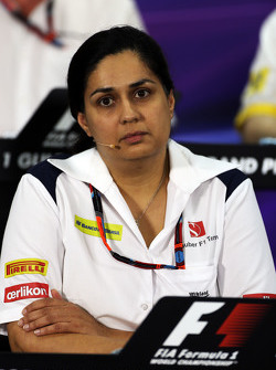 Monisha Kaltenborn, Team Principal de Sauber lors de la conférence de presse de la FIA
