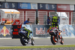 Marc Marquez, Repsol Honda Team & Valentino Rossi, Yamaha Factory Racing