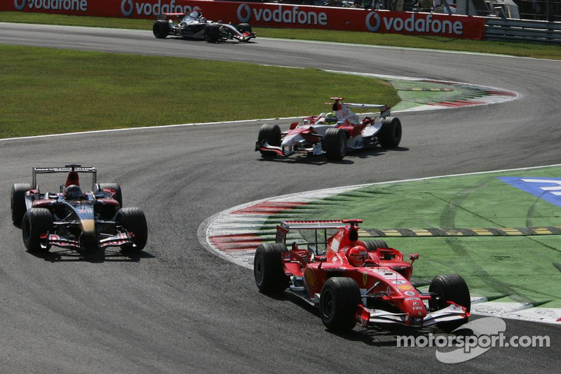 Michael Schumacher, Scott Speed und Ralf Schumacher