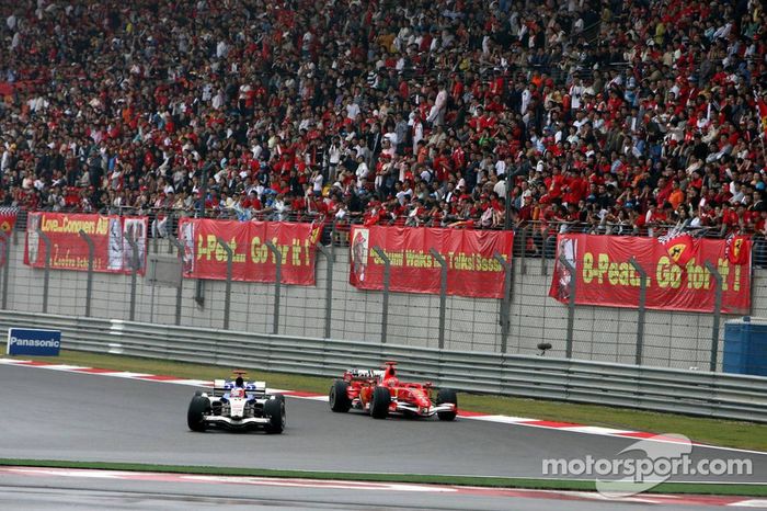 Rubens Barrichello y Michael Schumacher