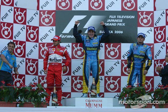 38- Fernando Alonso, 1º en el GP de Japón 2006 con Renault