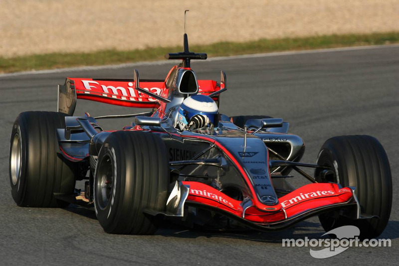 Mika Hakkinen, pilote d'essais McLaren Mercedes