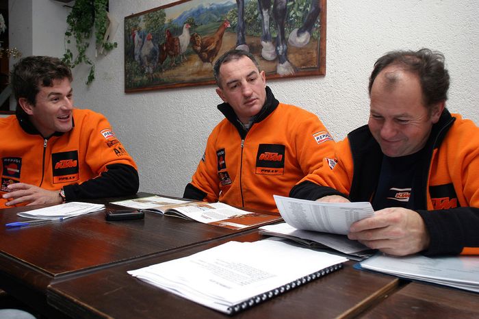 Team Rally Repsol KTM: Marc Coma, Giovanni Sala and Jordi Arcarons