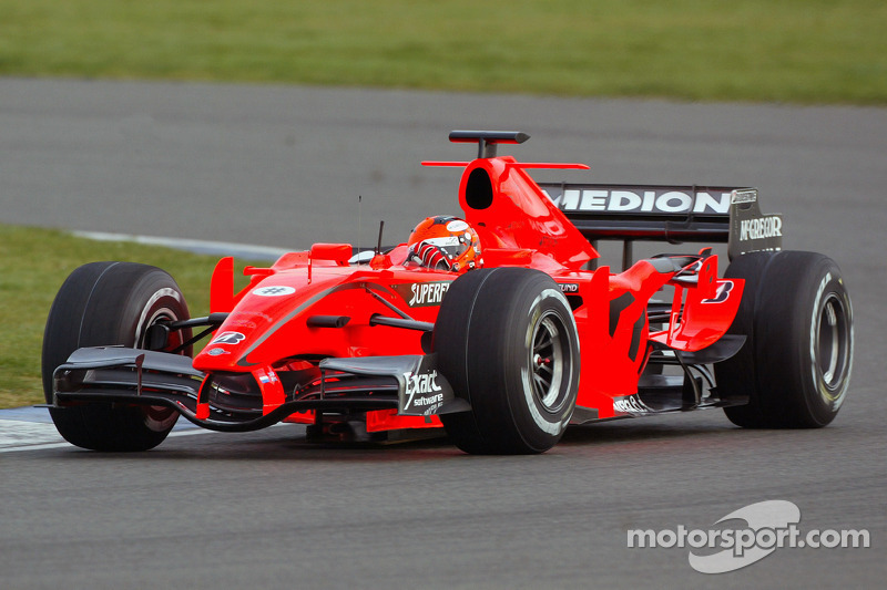 Christijan Albers test de 2007 Spyker-Ferrari F8-VII