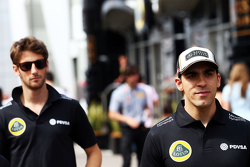 Pastor Maldonado, Lotus F1 Team con Romain Grosjean, Lotus F1 Team
