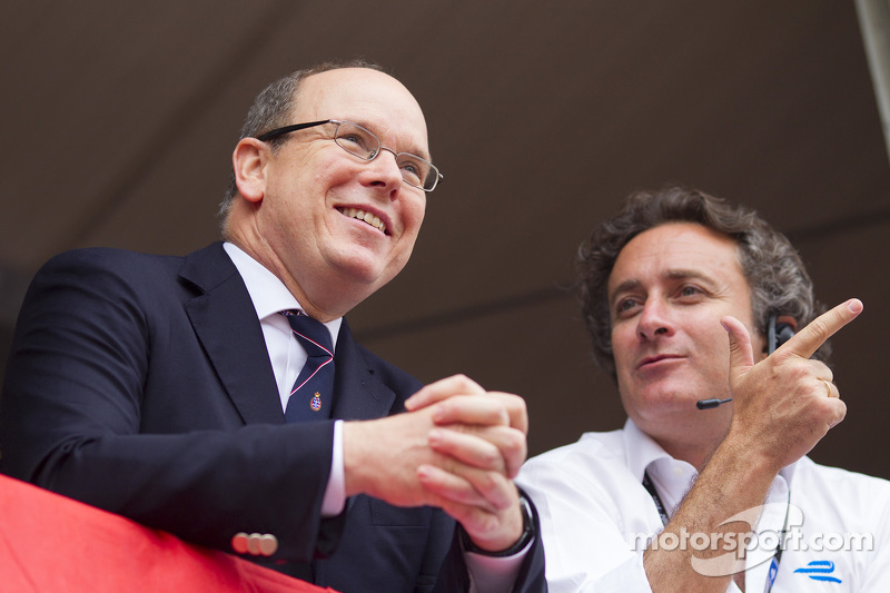 Le Prince Albert II et Alejandro Agag, CEO de la Formula E