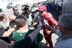 Scott Dixon, Chip Ganassi Racing talks to the media