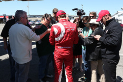 Scott Dixon, Chip Ganassi Racing talks to the media