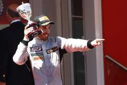 Podium: second place Alexaner Rossi, Racing Engineering and winner Stoffel Vandoorne, ART Grand Prix and third place Sergio Canamasas, MP Motorsport