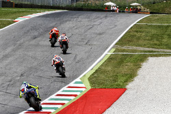 Andrea Iannone, Ducati Team y Marc Márquez, Dani Pedrosa, Repsol Honda Team con Valentino Rossi, Yamaha Factory Racing