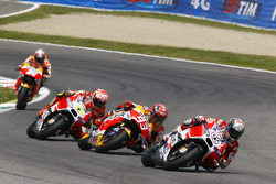 Andrea Dovizioso, Ducati Team, Marc Marquez, Repsol Honda Team, Andrea Iannone, Ducati Team e Dani Pedrosa, Repsol Honda Team