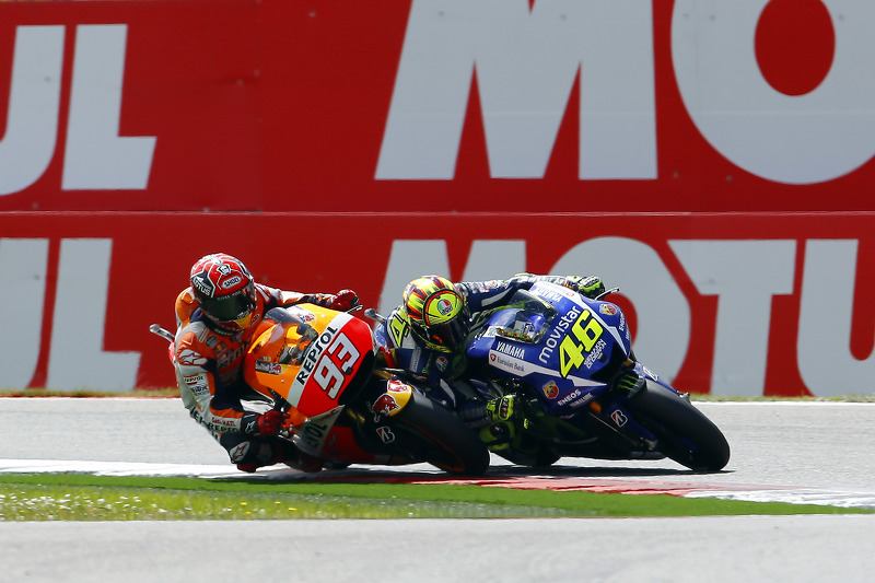 Valentino Rossi, Yamaha Factory Racing y Marc Márquez, Repsol Honda Team