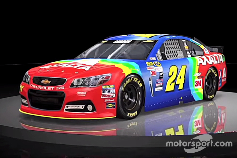 La livrea arcobaleno di Jeff Gordon torna per la gara di Bristol