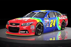 Pintura arco-íris de Jeff Gordon volta em Bristol
