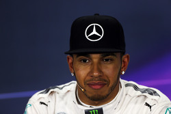Lewis Hamilton, Mercedes AMG F1 lors de la conférence de presse de la FIA