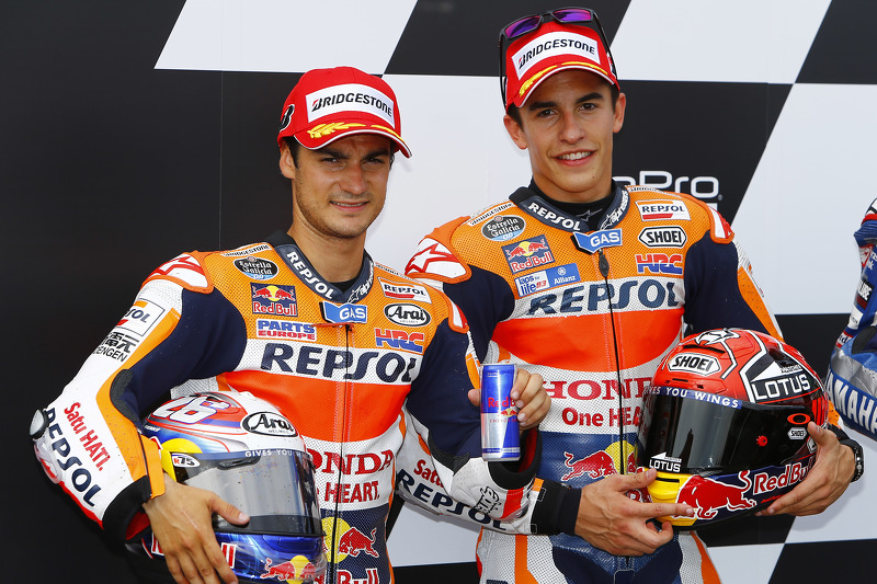 Dani Pedrosa, segundo no grid, e Marc Marquez, o pole, Repsol Honda Team