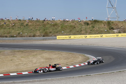Lance Stroll, Prema Powerteam Dallara Mercedes-Benz and Charles Leclerc, Van Amersfoort Racing Dallara Volkswagen