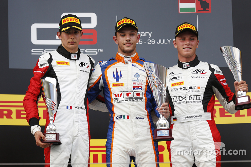 Le podium du GP3 Series 2015