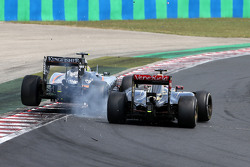 Sergio Pérez, Sahara Force India y Pastor Maldonado, Lotus F1 Team