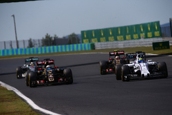 Romain Grosjean, Lotus F1 E23 et Felipe Massa, Williams FW37