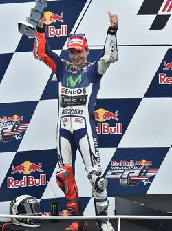 Podium: segundo, Jorge Lorenzo, Yamaha Factory Racing