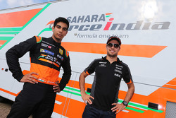 Jehan Daruvala and Sergio Perez