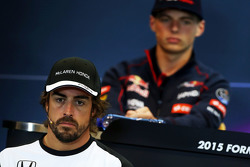 Fernando Alonso, McLaren in de FIA persconferentie