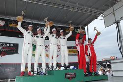 Race winners #911 Porsche North America Porsche 911 RSR: Patrick Pilet, Nick Tandy, second place #91