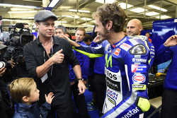 Brad Pitt en Valentino Rossi, Yamaha Factory Racing