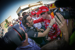 Dario Franchitti y Scott Dixon