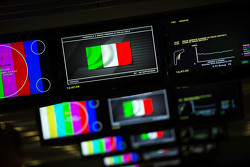 Italian flag on the Media Center TV screens