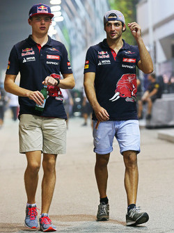 Max Verstappen, Scuderia Toro Rosso et Carlos Sainz Jr, Scuderia Toro Rosso