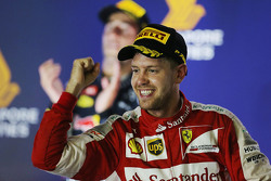 Winnaar Sebastian Vettel, Ferrari