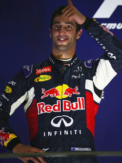 Segundo lugar Daniel Ricciardo, Red Bull Racing