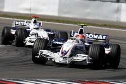 Robert Kubica, BMW Sauber F1 Team, F3.07 ve Nick Heidfeld, BMW Sauber F1 Team, F3.07