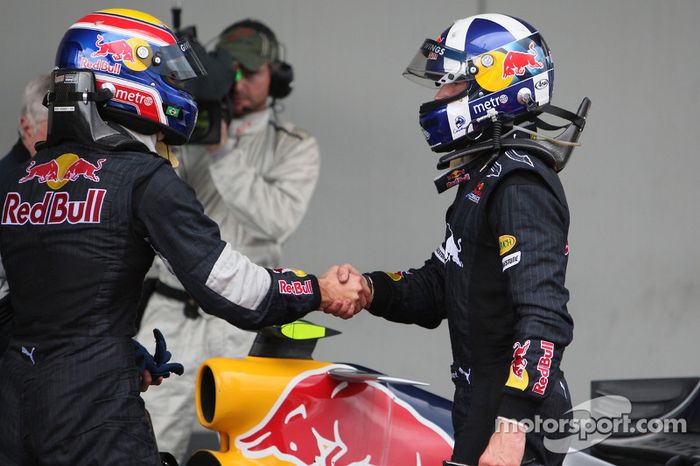 Mark Webber, Red Bull Racing y David Coulthard, Red Bull Racing