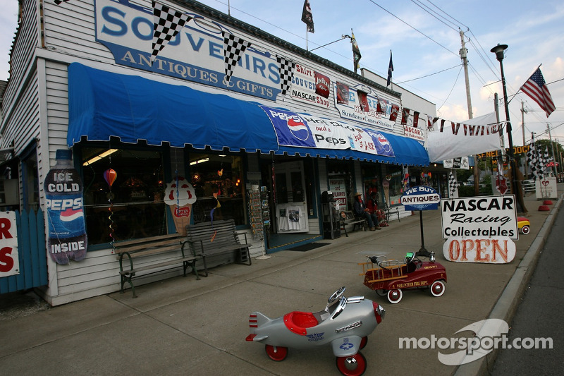 Memorabilia store in downtown Watkins Glen at Watkins Glen