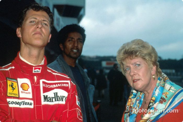 Michael Schumacher con su madre