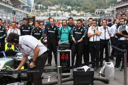 Mercedes AMG F1 op de grid
