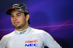 Sergio Perez, Sahara Force India F1 in the FIA Press Conference