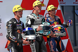 John McPhee, Saxoprint RTG, Danny Kent, Leopard Racing y Miguel Oliveira, Red Bull KTM Ajo