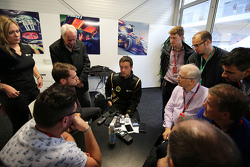 Jolyon Palmer, troisième pilote Lotus F1 avec les médias