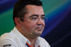 Eric Boullier, McLaren Racing Director en la Conferencia de prensa FIA