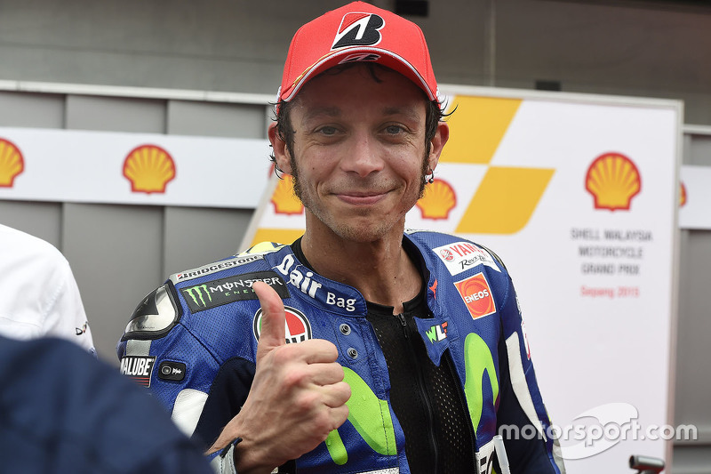 El tercer puesto Valentino Rossi, Movistar Yamaha MotoGP